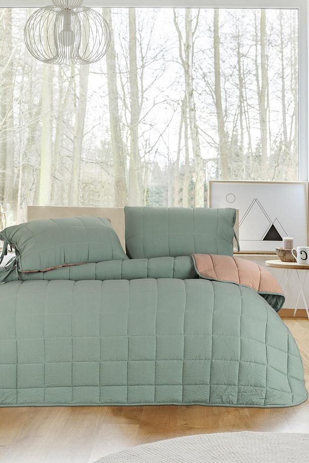 Tek Kişilik Yatak Örtüsü Takımı Comfort Yeni Nesil Ada Çayı - 1