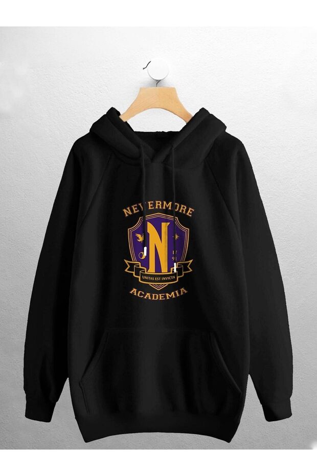 Unisex Women's Men's Nevermore Academia Wednesday Printed Sweatshirt