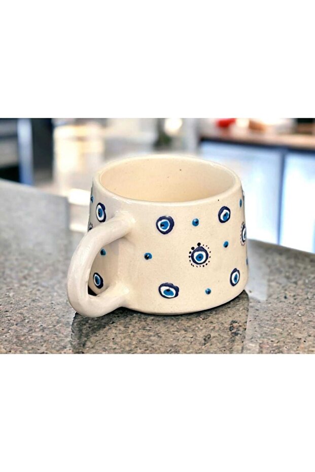 كوب سيراميك عين الشر 200 سم مكعب - كوب قهوة مطرز يدويًا - 4