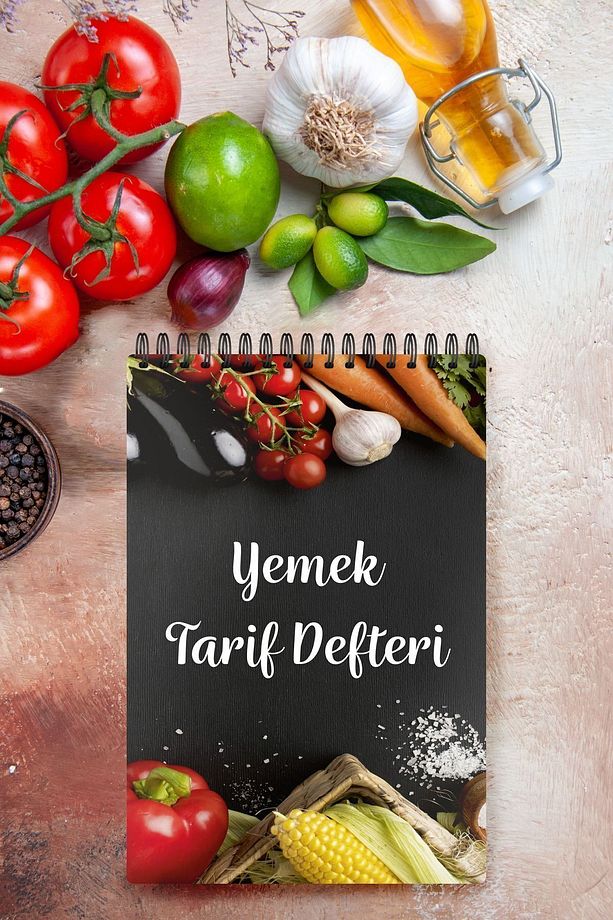 Yemek Tarif Defteri Sert Kapak - 1