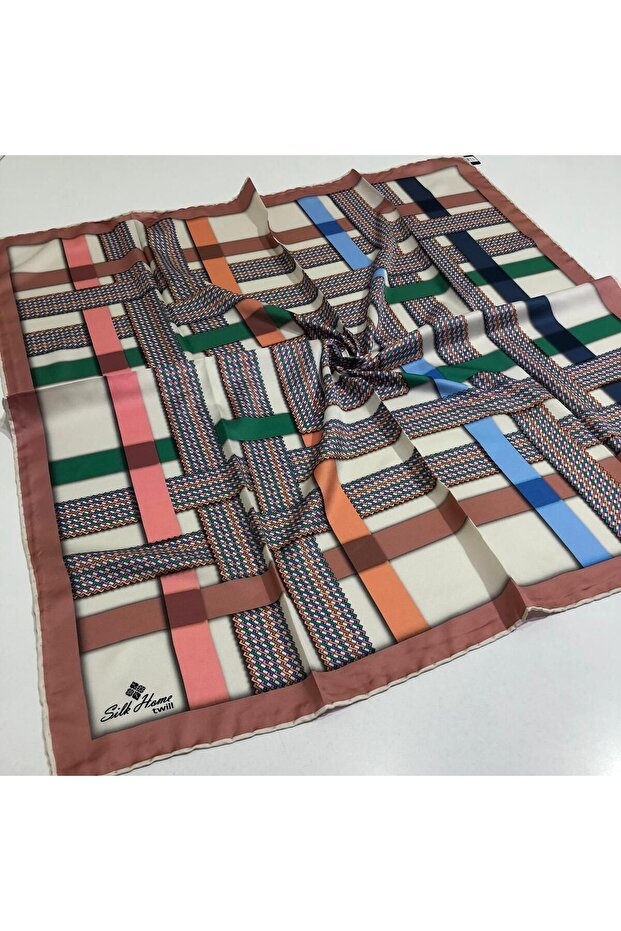 Polyester Patterned Scarf 30040-03 Multicolored - 1