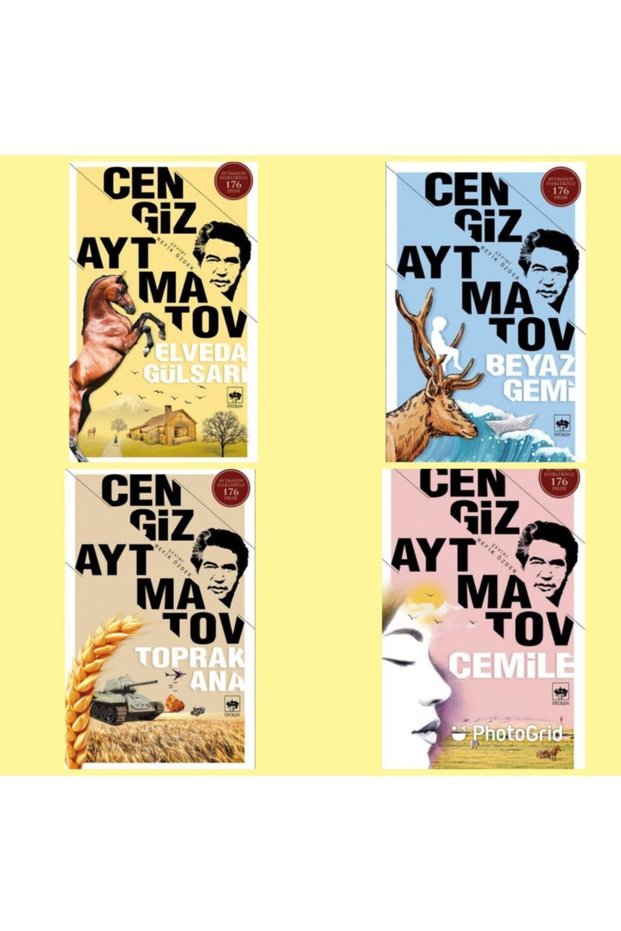 Cengiz Aytmatov Set of 4 Books (elveda Gülsarı , Beyaz Gemi , Toprak Ana , Cemile)