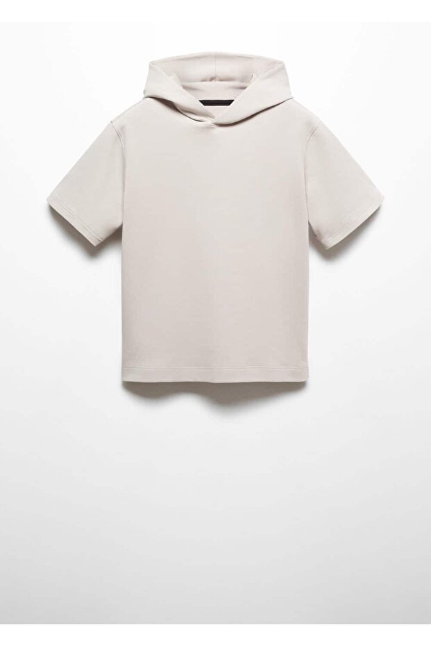 Kısa kollu kapüşonlu sweatshirt - 3