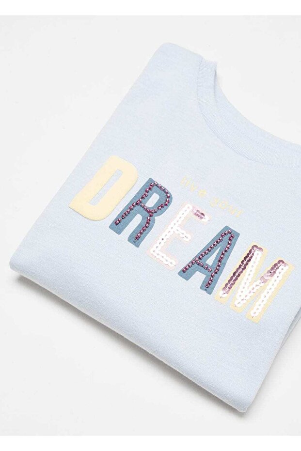 Pullu Yazılı Tişört - 4