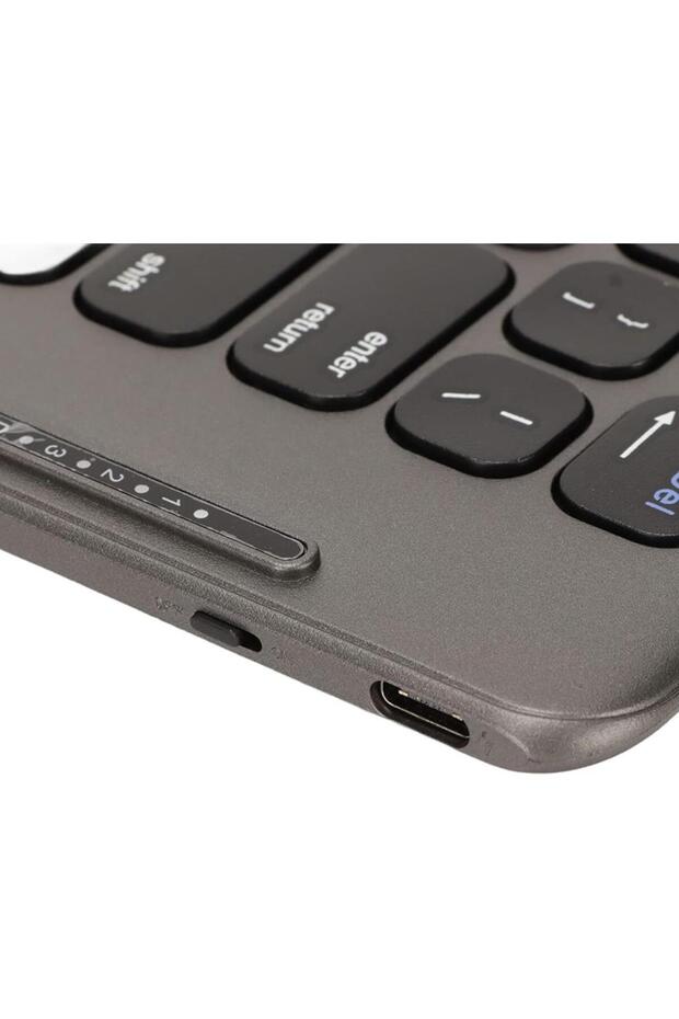 Lenovo Tab M11 TB330FU 11" Uyumlu Kablosuz Bluetooth Şarj Edilebilir Katlanabilir Taşınabilir Klavye - 8