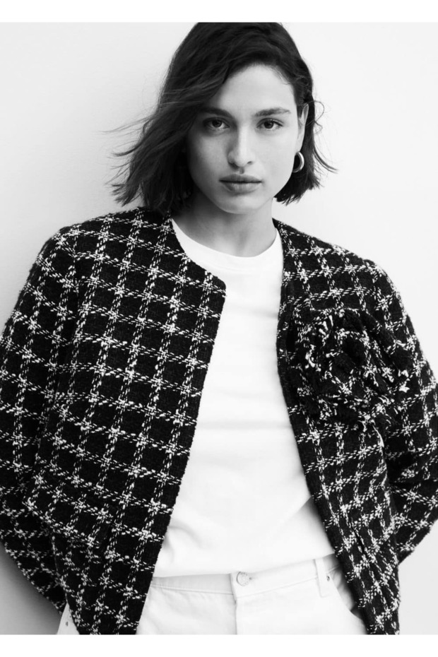 Maksi çiçekli tüvit ceket - 8