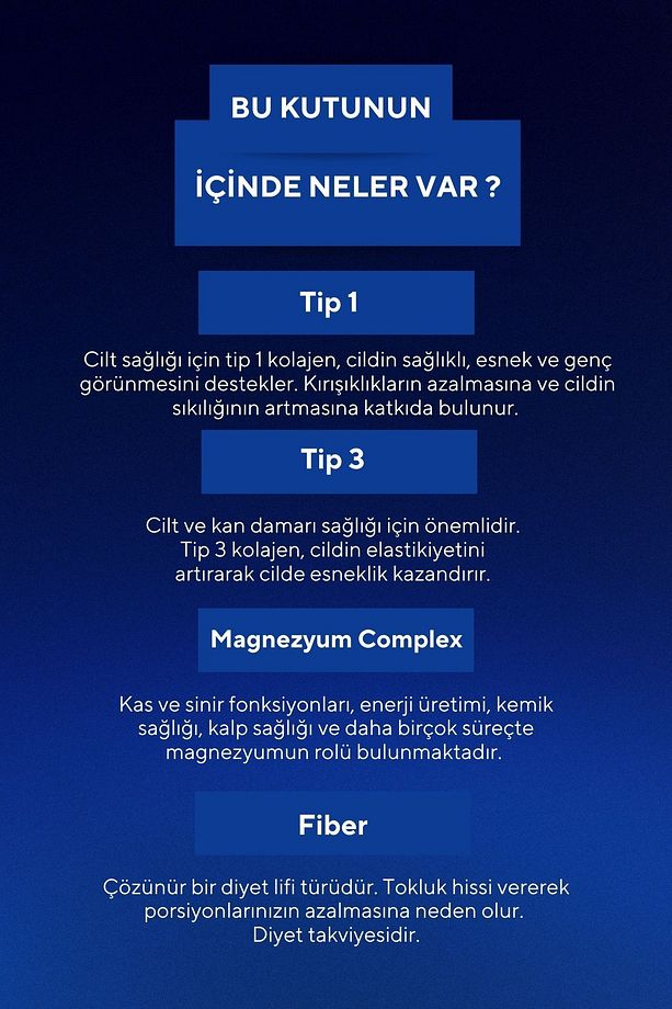 2'li Cilt Vitamini Ve Collagen Tip 1, 3 İçeren Magnezyum Complex - 4
