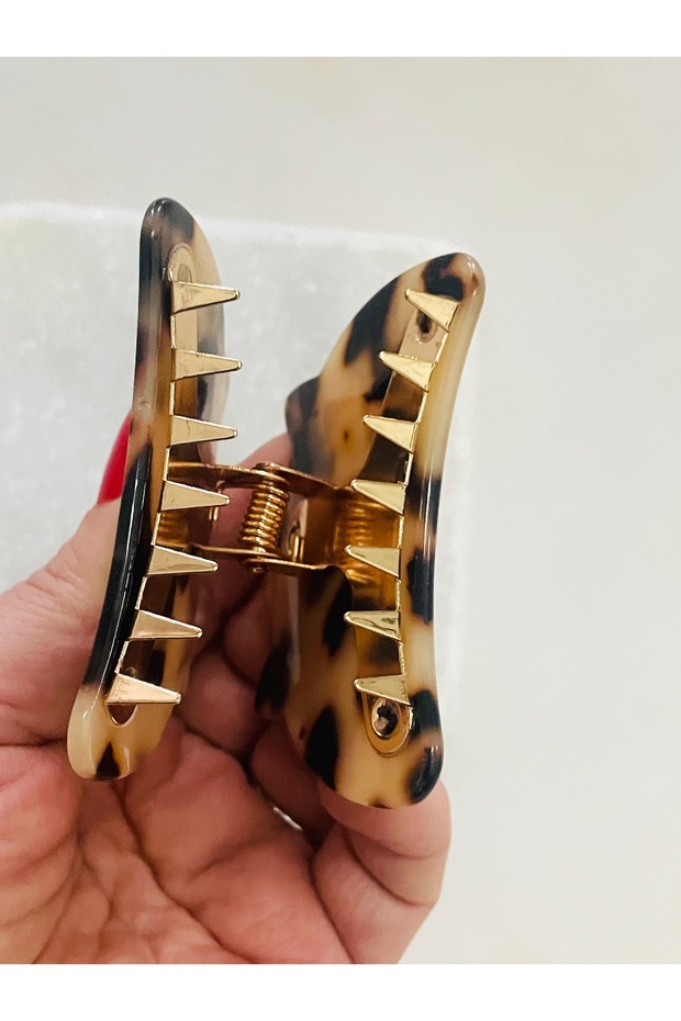 القط ليوبارد منقوشة مشبك مزلاج العظام - 2