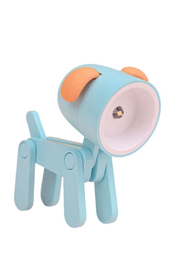 Mini Yeşil Led Gece Lambası Sevimli Köpek Çocuklar Yatak Odası Başucu Oyuncak Masa Lambası - 5