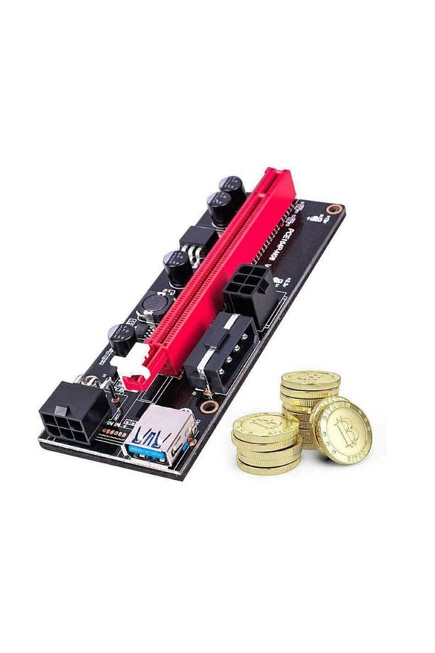 V009s Riser 1x-16x Yükseltici Genişletici Mining Rig Pcı-e Ekran Kartı - 4