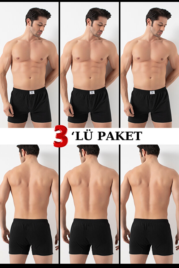 Pack of 3 Cotton Men's Towel Waist Combed Cotton Boxer 2303