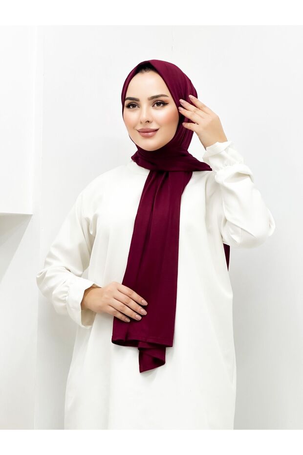 Efdal Penye Şal Bordo - 3