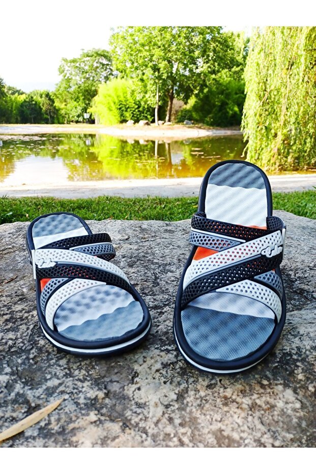 Massage Non-Slip Sole Soft Flexible Lightweight Beach Balcony Bathroom Daily Men's Slippers