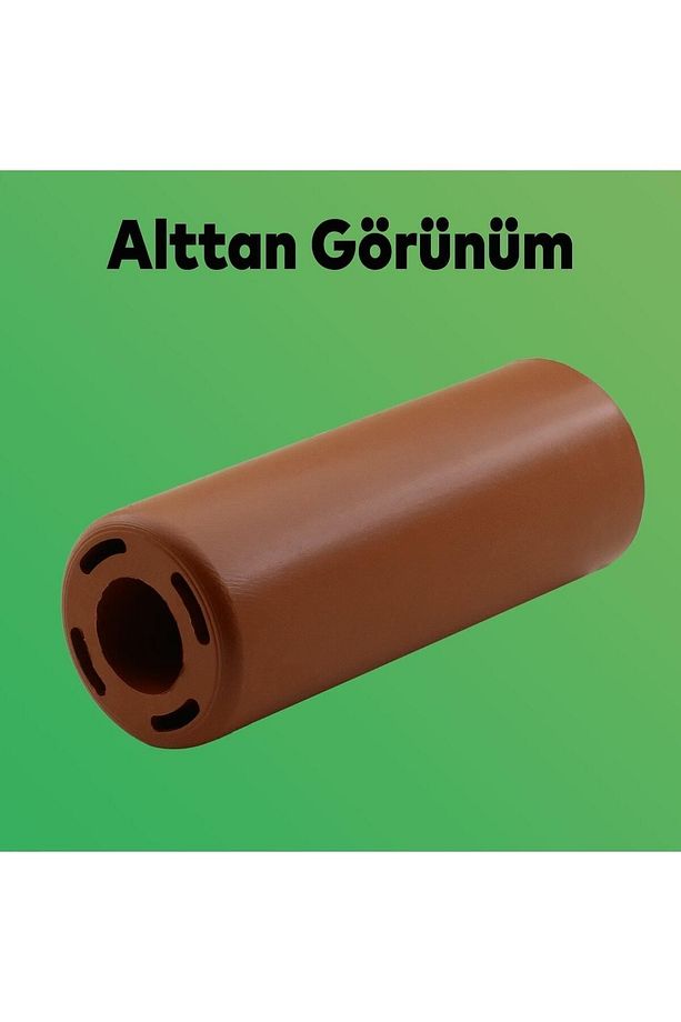 Mobilya Kanepe Koltuk Baza Yükseltme Yükseltici M8 Civatalı Incediş Destek Ayağı Ayakları Kahve 12cm - 5