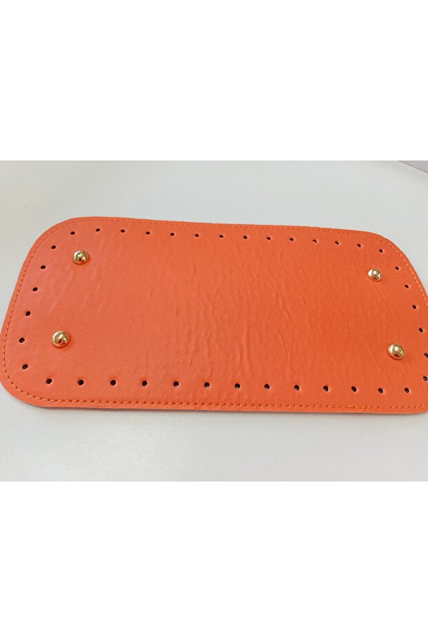 Leather Bag Base 12*25 Rectangular with Rivets - 1