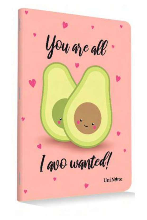 كتاب مدرسي مقاس A4 - 60 ورقة بنمط مربعات وأفوكادو - 1