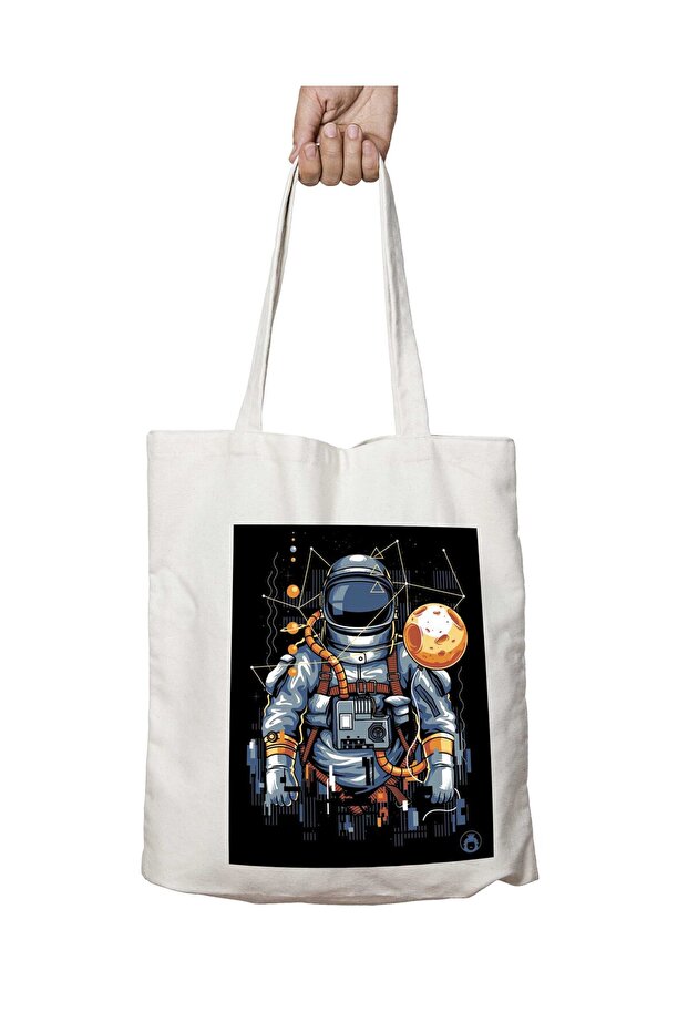 Space Astronaut - Washable Two Sided Permanent Printed Bag
