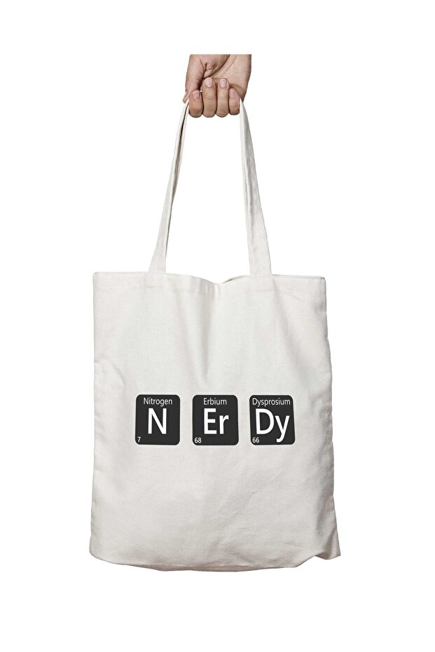 حقيبة NErDy Periodic Table قابلة للغسل ومطبوعة بشكل دائم - جانبان