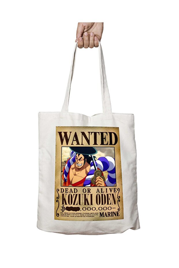 Wanted Kozuki Oden Anime - حقيبة قابلة للغسل مطبوعة على الجانبين