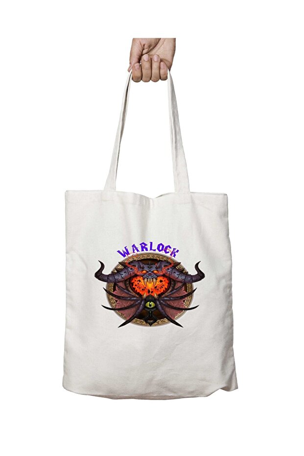 حقيبة Warlock WoW مطبوعة على الجانبين وقابلة للغسل
