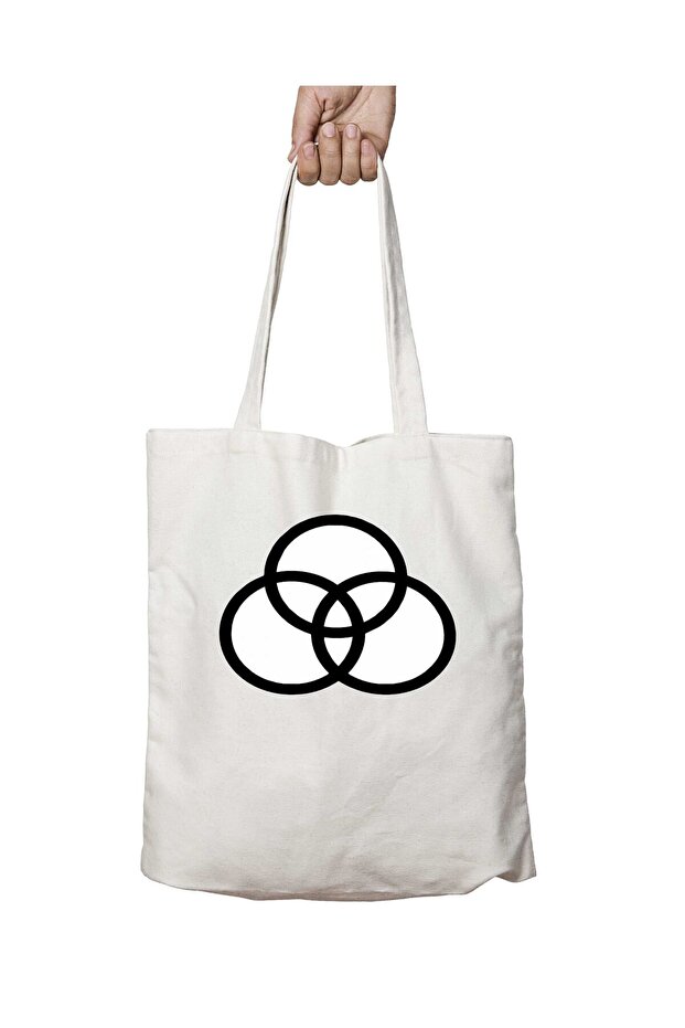 Led Zeppelin Pattern - Washable Permanent Shoulder Tote Bag, for Beach and School