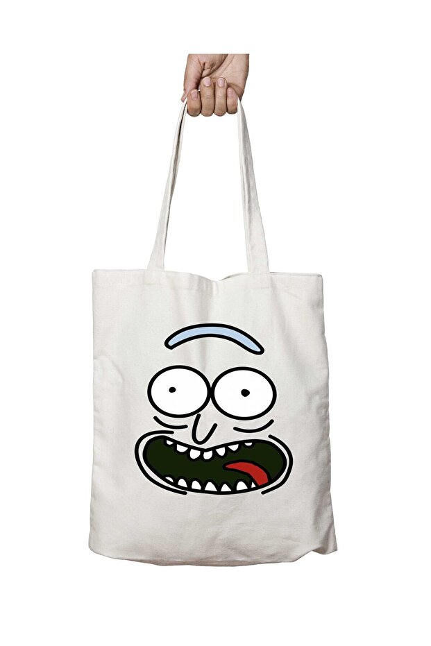 PICKLE RICK - حقيبة كتف قابلة للغسل ومطبوعة على الجانبين