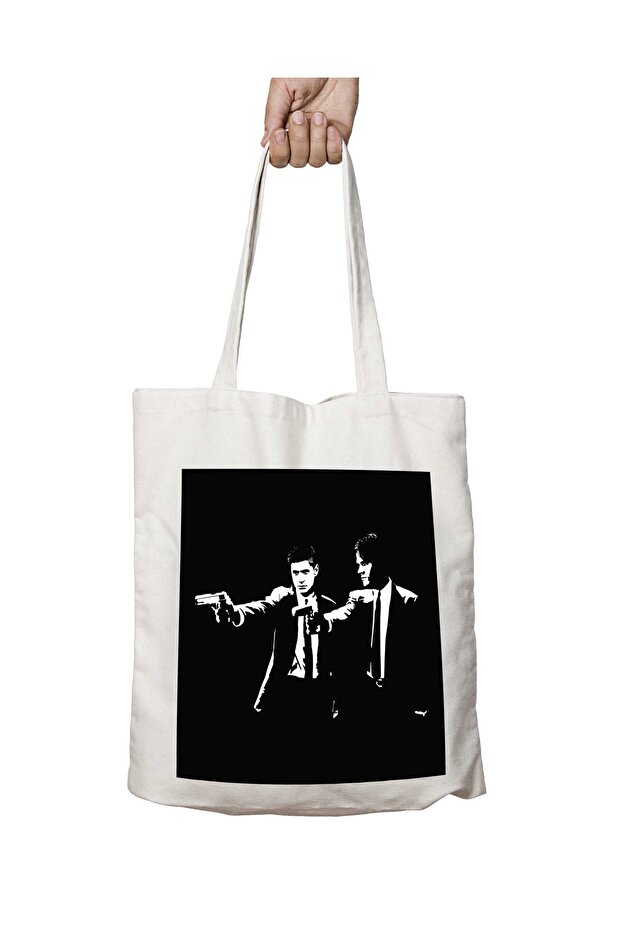 Supernatural Fiction Pulp Fiction Mashup - Two Sided Permanent Printed Washable Bag