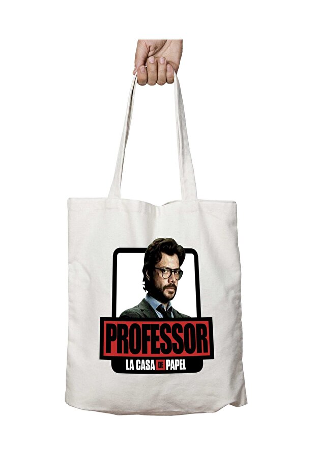 La Casa De Papel Player Design Two-Sided Permanent Print Washable School Beach Shoulder Tote Bag