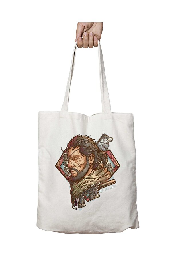 We Are Dogs 11 Two-Sided Permanent Printed Washable School Beach Shoulder Tote Bag