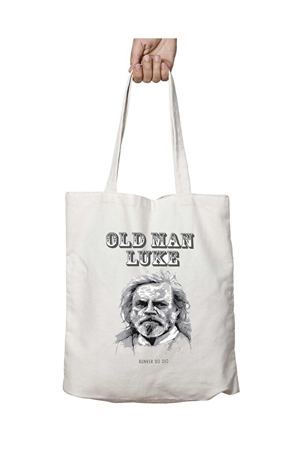 حقيبة قابلة للغسل مطبوعة بشكل دائم على الجانبين من Old Man Luke I Star Wars