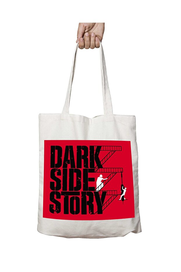 Dark Side Story Star Wars Two-Sided Permanent Printed Washable School Beach Shoulder Tote Bag