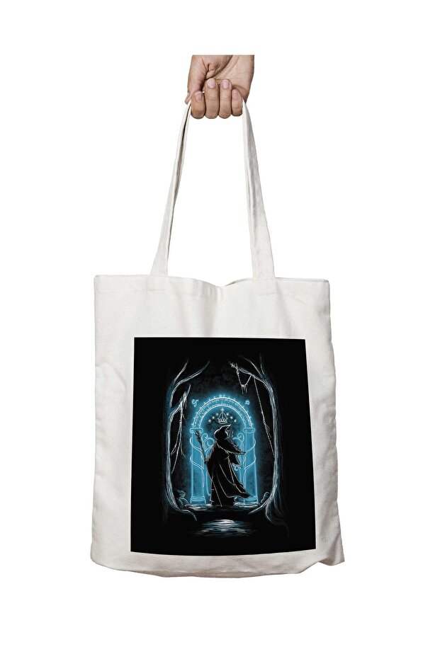 Lord of the Rings Speak Friend and Enter Two Sides Permanent Printed Washable Bag