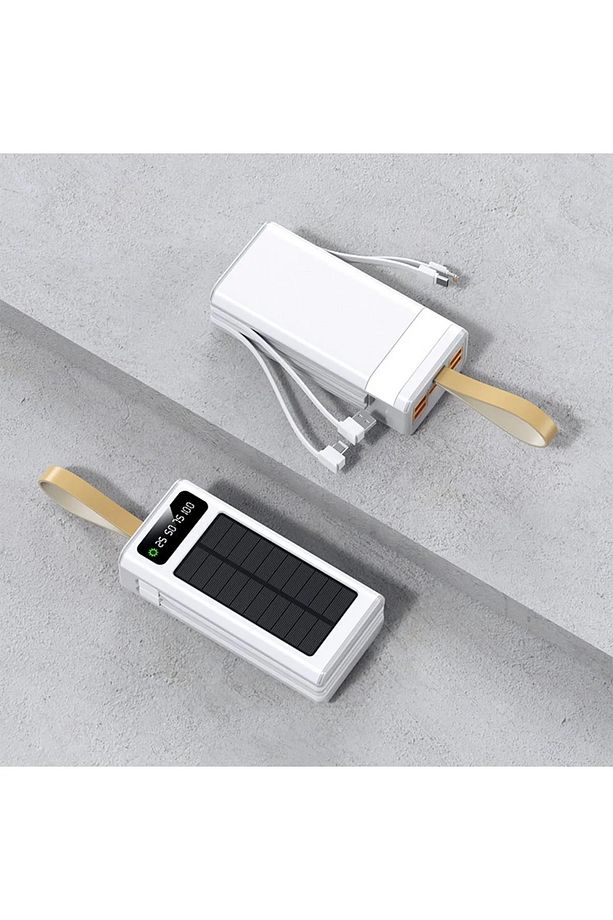 30.000mah Led Ekran Göstergeli Led Işıklı Powerbank Batarya Şarj Aleti 4xusb Çıkışlı Typc Lightning - 2