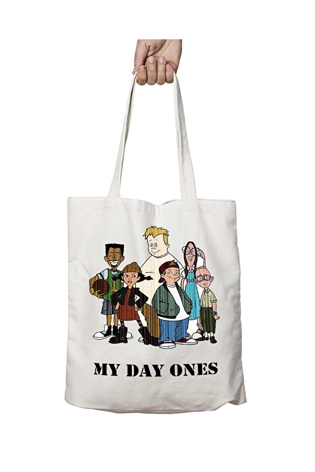 MY DAY ONES - حقيبة قابلة للغسل بطباعة دائمة على الجانبين