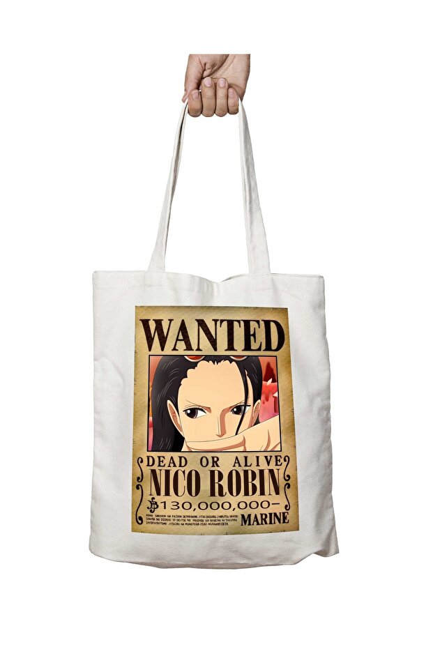 Wanted Nico Robin Anime - حقيبة قابلة للغسل بطباعة دائمة على الجانبين