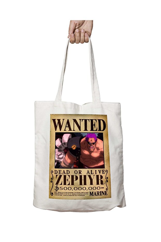 Wanted Zephyr Anime - حقيبة قابلة للغسل مطبوعة على الجانبين