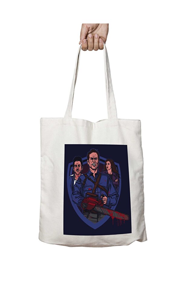 Ash vs Evil Dead - حقيبة قابلة للغسل بطباعة دائمة على الجانبين
