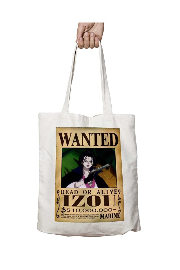Wanted Z İzou Anime Two-Sided Permanent Printed Washable School Beach Shoulder Tote Bag