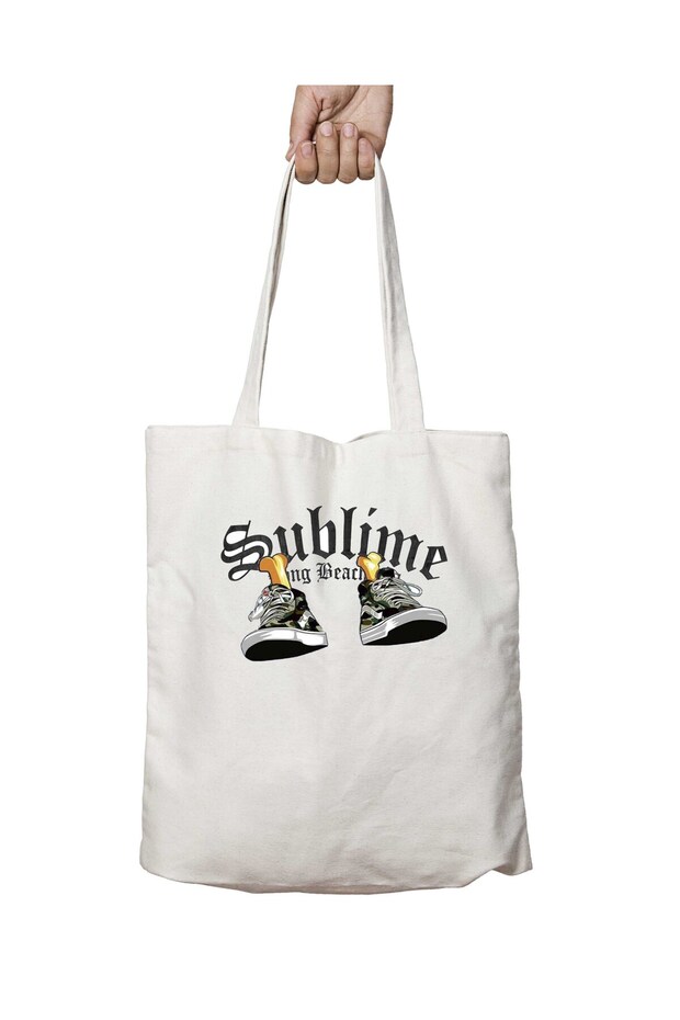Sublime Ii Two-Sided Permanent Printed Washable School Beach Shoulder Tote Bag