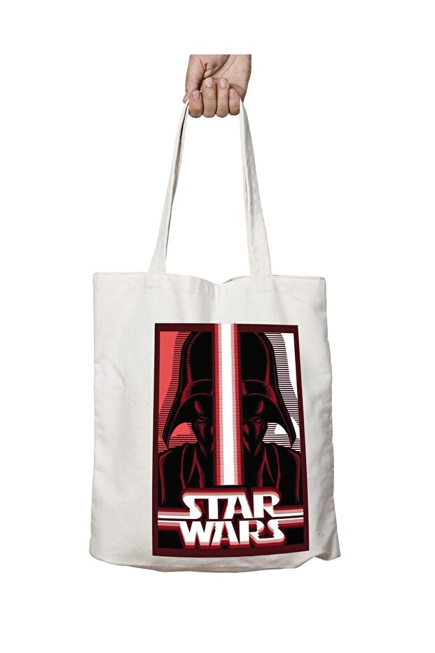 Darth Vader Sith Lord Star Wars Two Sides Permanent Printed Washable School Beach Shoulder Tote Bag