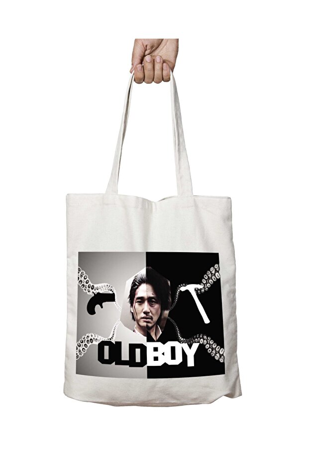 حقيبة OldBoy مطبوعة على الجانبين وقابلة للغسل
