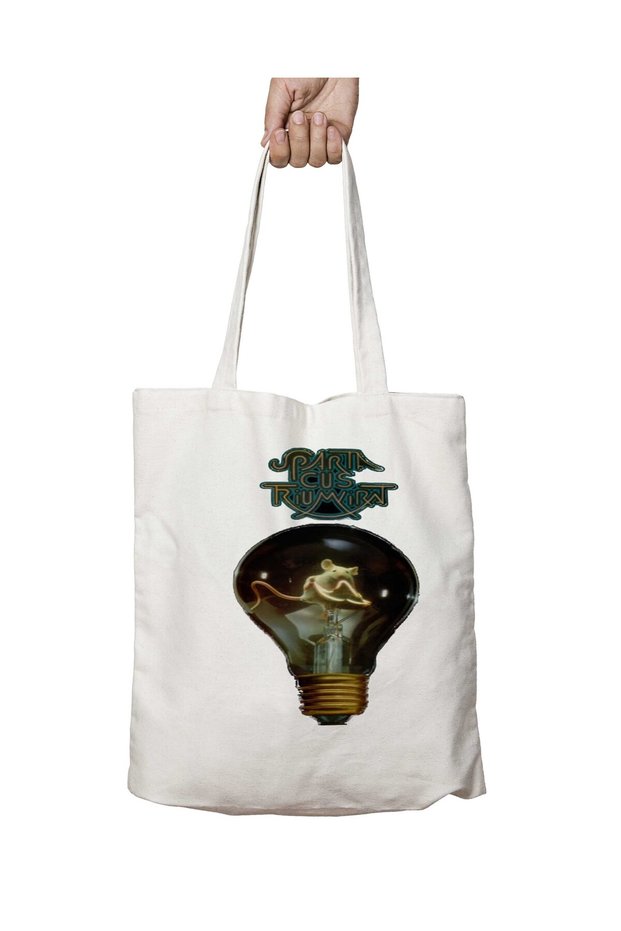 Rato Na Lampada Two-Sided Permanent Printed Washable School Beach Shoulder Tote Bag