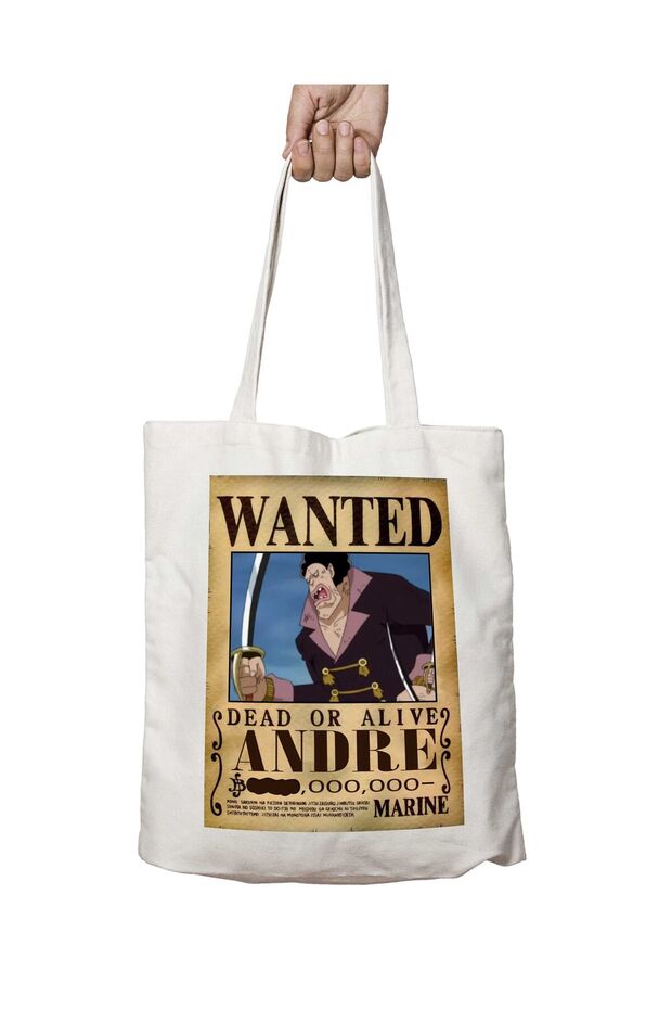 Wanted Andre Anime - حقيبة قابلة للغسل مطبوعة على الجانبين