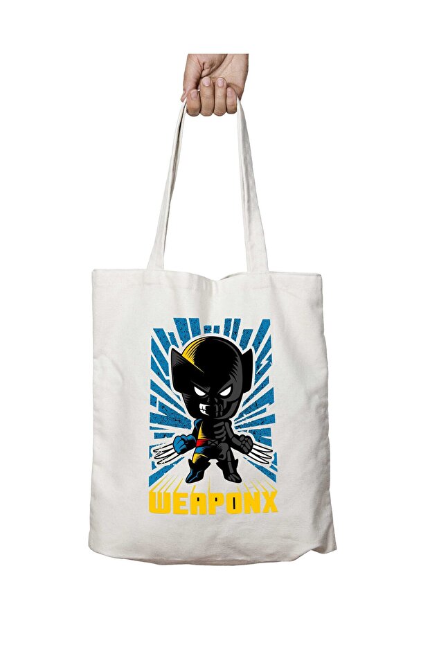 Weapon X Wolverine - حقيبة كتف قابلة للغسل ومطبوعة على الجانبين