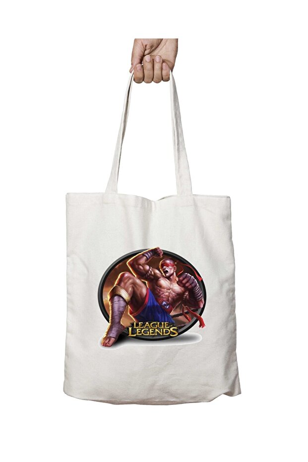 Lee Sin Verão Double-Sided Permanent Printed Washable School Beach Shoulder Tote Bag