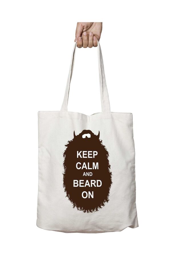 مجموعة The Beard - حافظ على الهدوء، حقيبة كتف قابلة للغسل