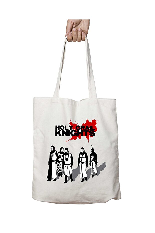 حقيبة Monty Python Holy Grail Knights مطبوعة قابلة للغسل - تدوم على الجانبين