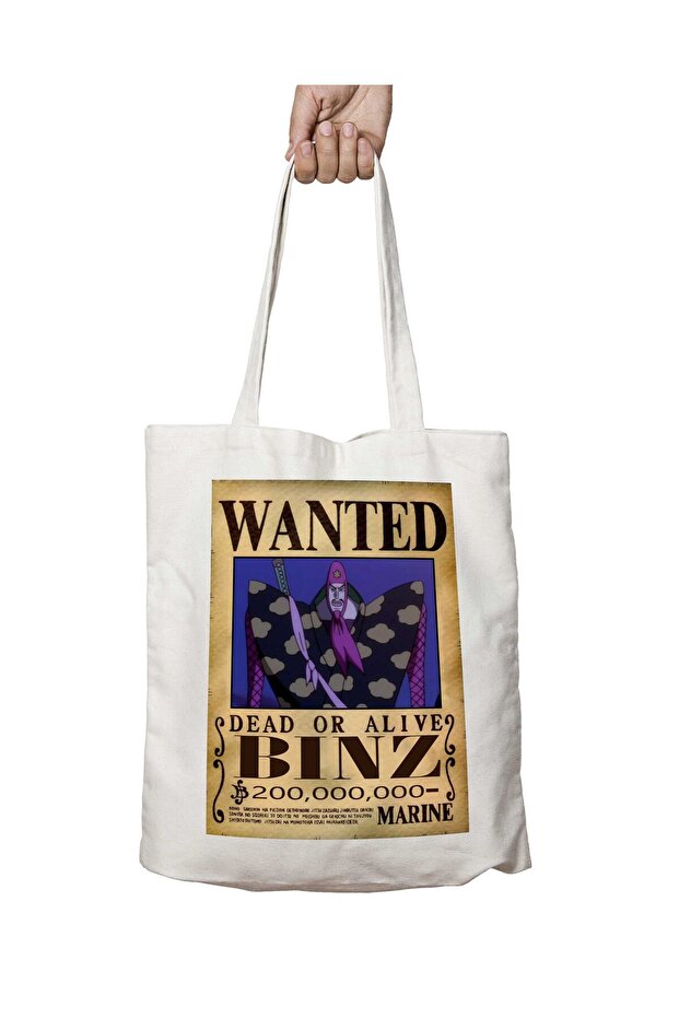 Wanted Binz Anime - حقيبة قابلة للغسل مطبوعة على الجانبين