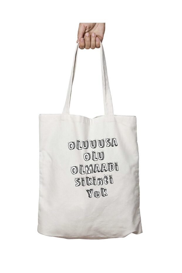 Oluuuusa - Washable Printed Lasting Bag, No Problem, No Two Sides