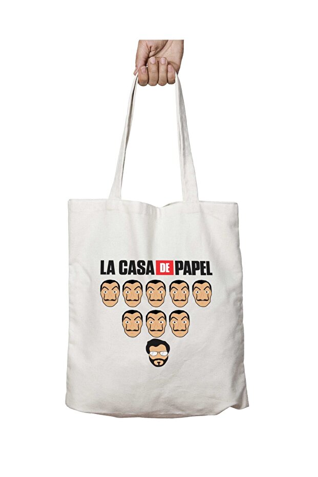 Salvador Dali - La Casa De Papel Double-Sided Permanent Printed Washable Bag